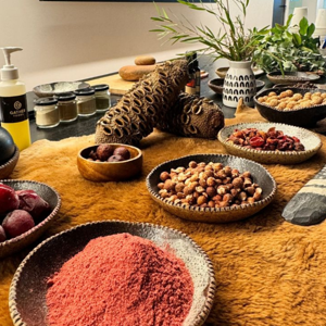 Table with Indigenous ingredients