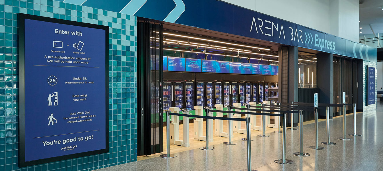 Self serve bar at Melbourne Park