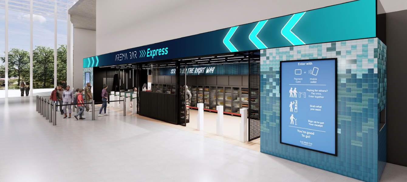 Render of self serve shop at Melbourne Park