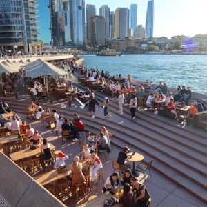 Guests at Sydney Opera Bar